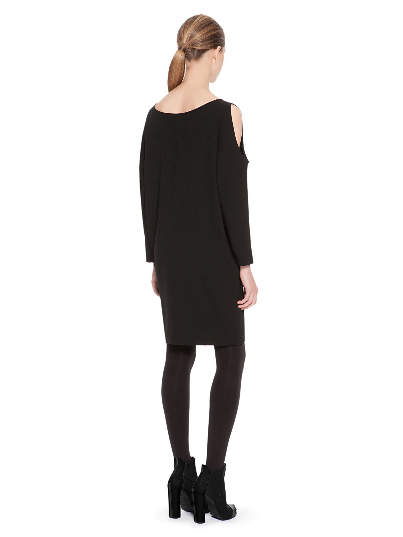 Image 2 of - ELBOW SLEEVE COLD SHOULDER DRESS