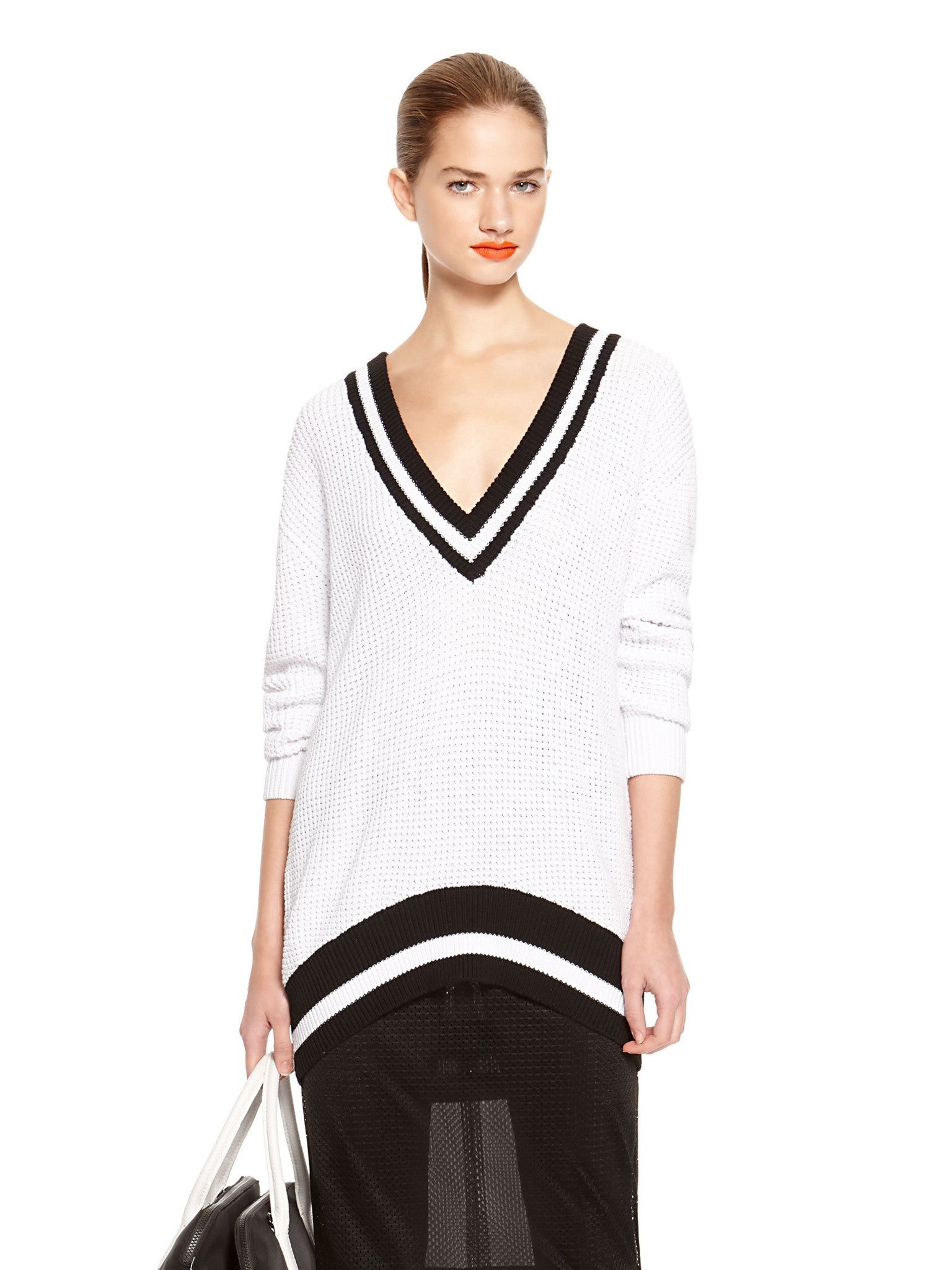 Image 1 of - V-NECK PULLOVER