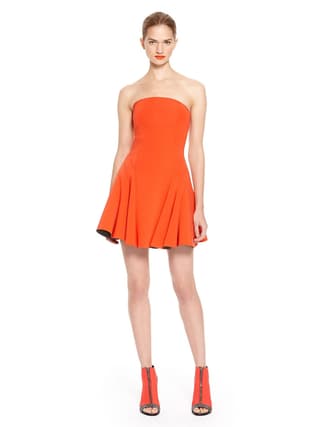 Image 1 of a product STRAPLESS DRESS WITH FLARE SKIRT